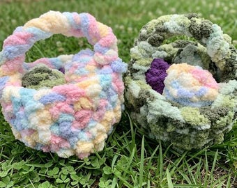 Paniers de Pâques en tricot