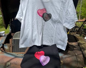 Break Hearts Not Parts Crop Top or Hoodie