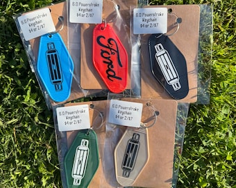 6.0 Powerstroke Ford Truck Grill Keychain