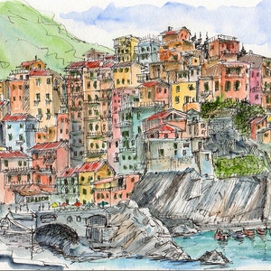 Digital download only-Manarola, Cinque Terre, Italy