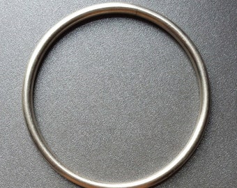 Silver Bangle Bracelet In Solid Sterling With Brushed Finish Fine Jewelry