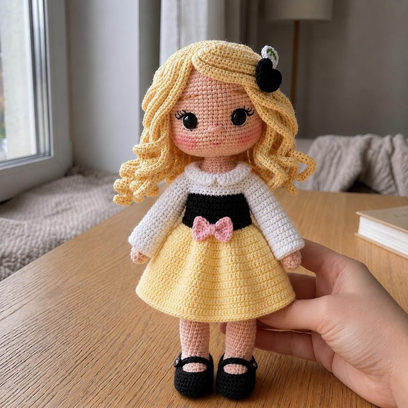14-i-1 virkade dockkläder, mönsterpaket med amigurumi-kläder i PDF-format bild 4