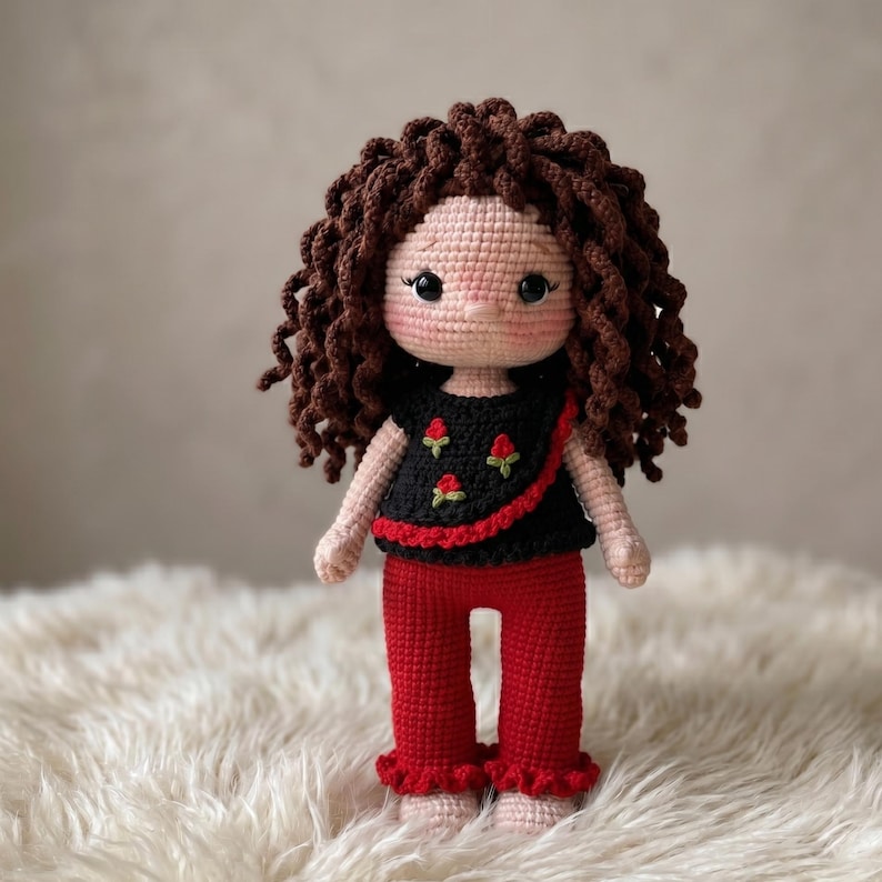 14-i-1 virkade dockkläder, mönsterpaket med amigurumi-kläder i PDF-format bild 14