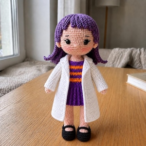 14-i-1 virkade dockkläder, mönsterpaket med amigurumi-kläder i PDF-format bild 5