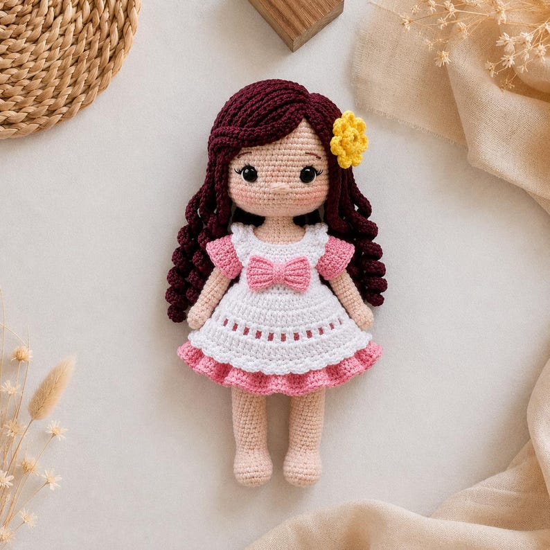 14-i-1 virkade dockkläder, mönsterpaket med amigurumi-kläder i PDF-format bild 8
