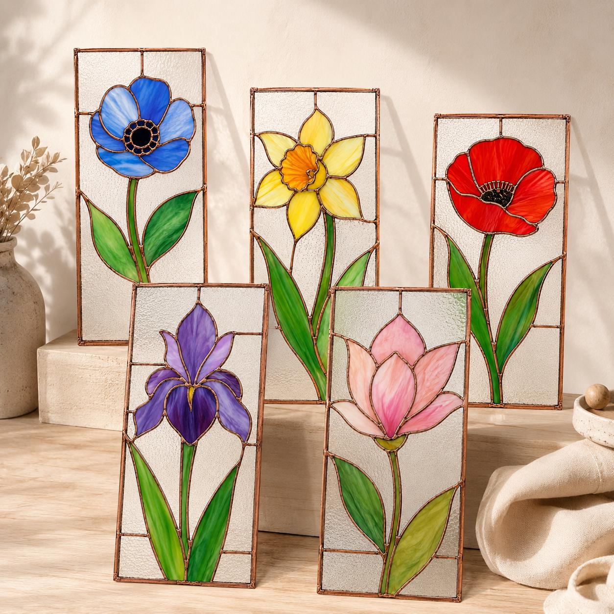 Stained Glass Rose - Etsy