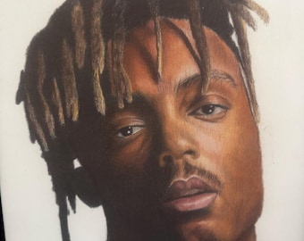 Juice wrld Hand gezeichnetes Farbporträtoriginal
