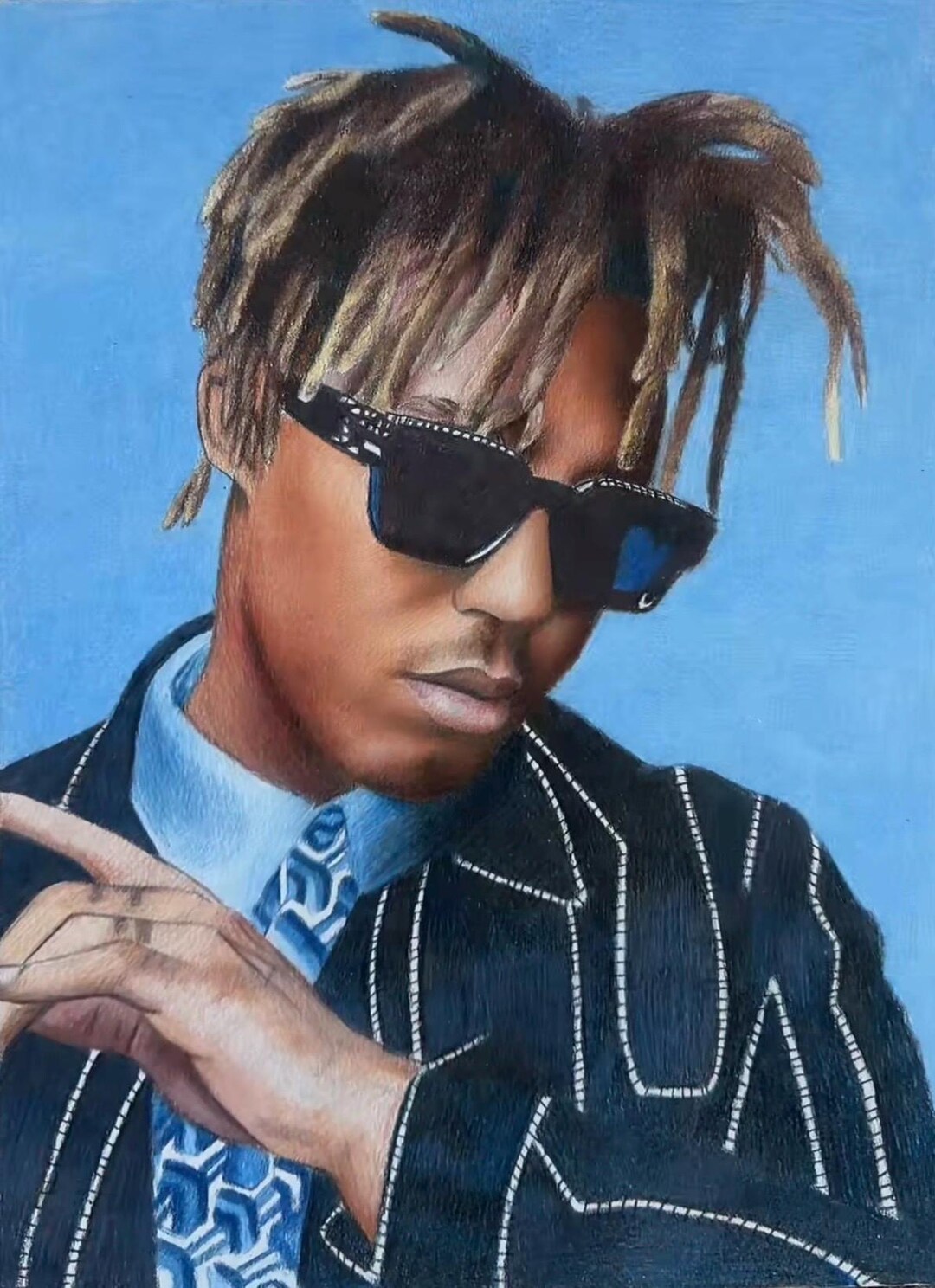 Wrld Drawing Rapper Juice Juice Wrld Graphite Hand Drawing - Etsy