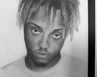 Juice wrld hand gezeichnetes portrait original