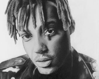 Juice wrld orginial hand drawn portrait