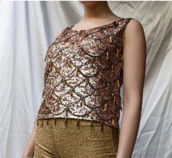 The Mod Mermaid Beaded Top