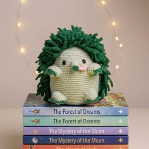 Echidna Amigurumi Pattern PDF, Kawaii Crochet Tutorial