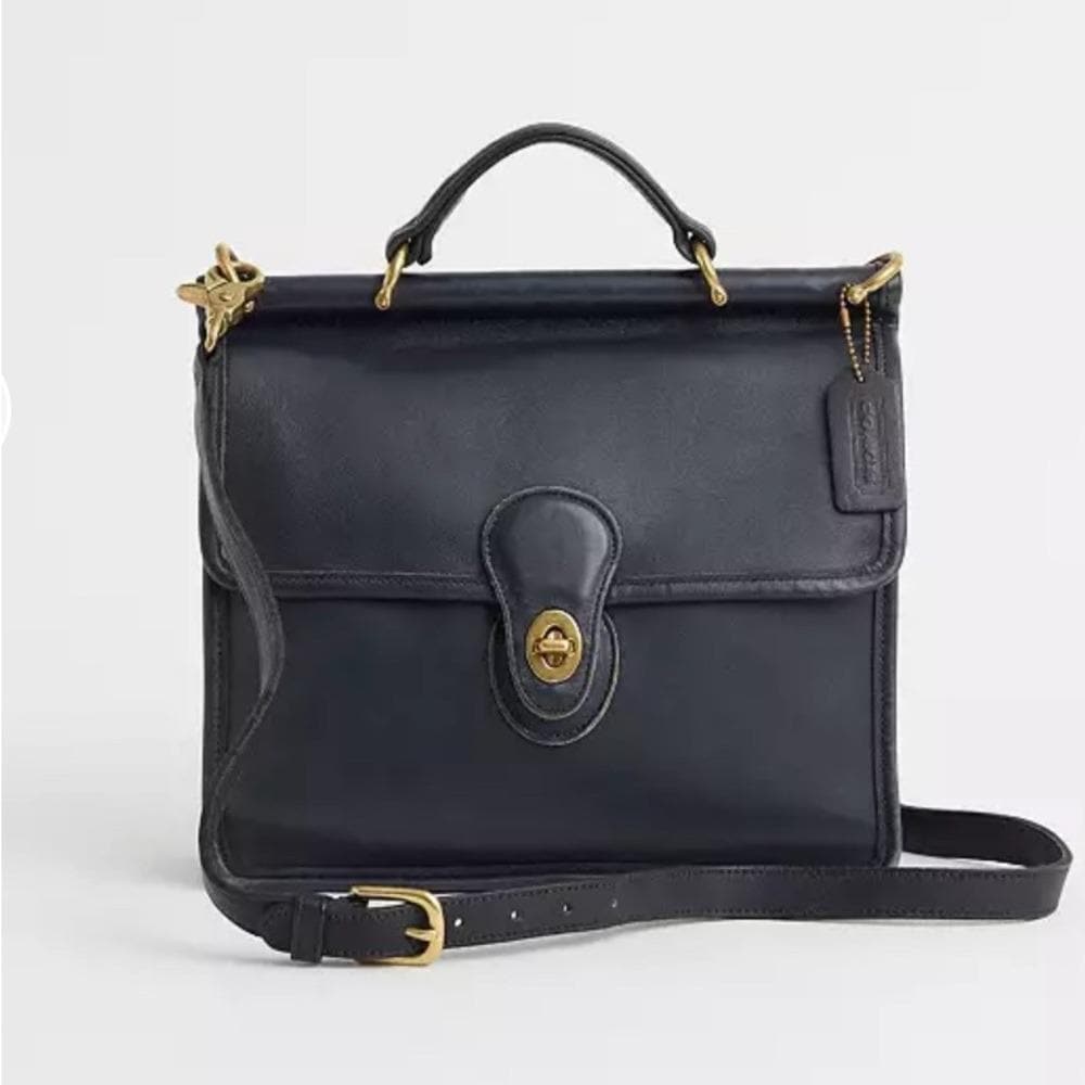 Vintage Coach Willis Bag Navy - Etsy