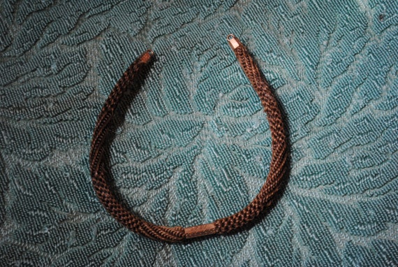Victorian Mourning Hair Watch Chain / Gold Finding