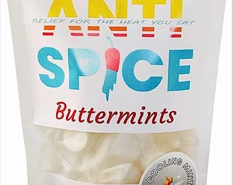 ANTI SPICE, verkoelende muntblaadjes, pittige zoetwaren