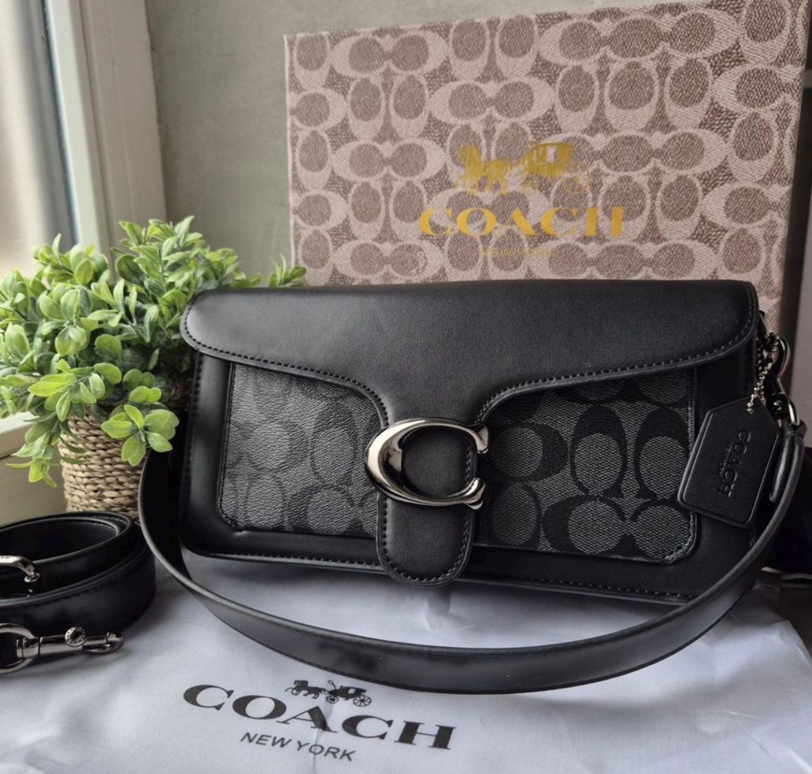 Coach Black Signature Shoulder Bag - Etsy