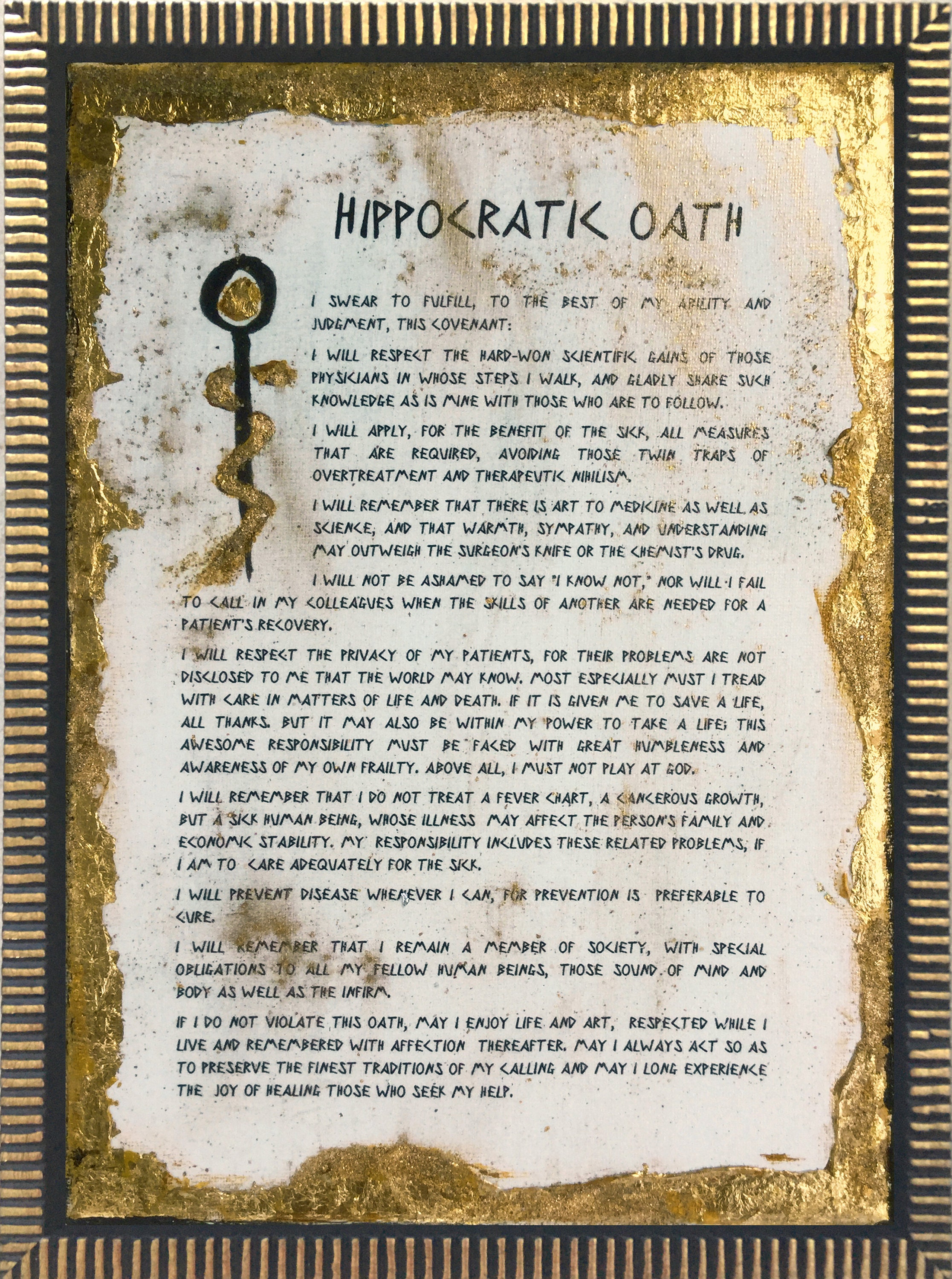 Personalized Lasagna Hippocratic Oath of Hippocrates Original | Etsy