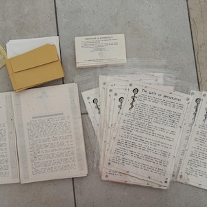 BUNDLE 51 Hippocratic Oath of Hippocrates, Foiled, Handmade Paper, Original Leaves, Physician, Gift for Doctor, MD, Med Student Graduation