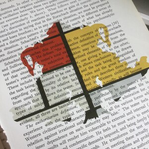 10 Piet Mondrian Style Hermann Rorschach Inkblot Test Prints Doctor Psychology Psychiatry Freud Gift Mental Medical Dictionary Book Art image 4
