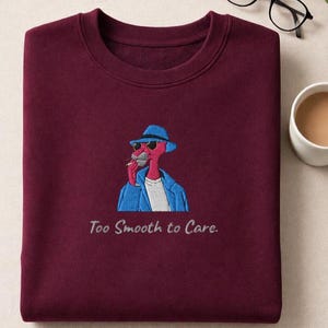 Sweatshirt La Grande Face De La Panthère Rose à Motif Floral