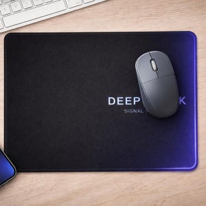 Deep Work Mouse Pad, Minimalist Desk Accessory, Productivity Workspace Mat, Programmer Gift