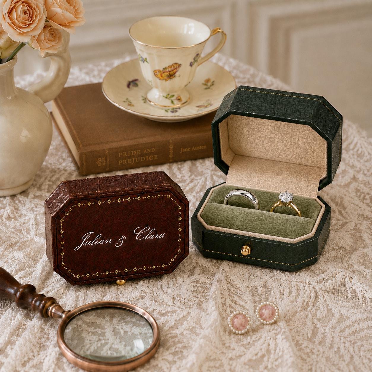Antique Ring Box - Etsy