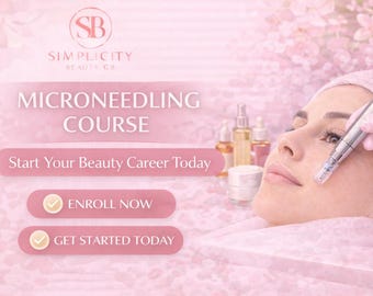 Corso di microneedling online accreditato CPD / Formazione per principianti (download digitale)