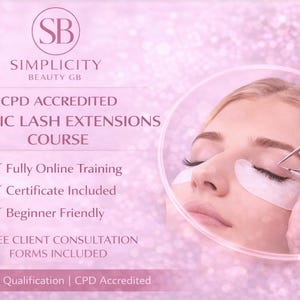 CPD Accredited Online Classic Lash Extension Course | Beginner Friendly Training (Digital Download)
