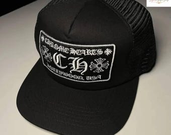 Casquette streetwear snapback Casquette trucker noire brodée gothique