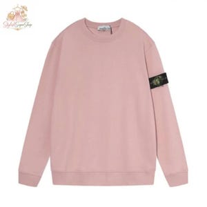 Sweat-shirt minimaliste, sweat-shirt décontracté confortable, haut à manches longues en coton doux