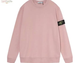 Minimalist  Sweatshirt, Casual Cozy Sweatshirt, Soft Cotton Long Sleeve Top