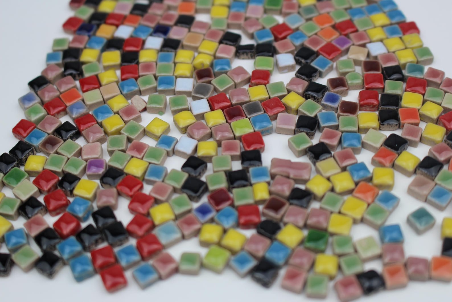 5 Mm Ceramic Tiny Micro Mosaic Tile Pieces - Mixed Colors - 2 Oz ...