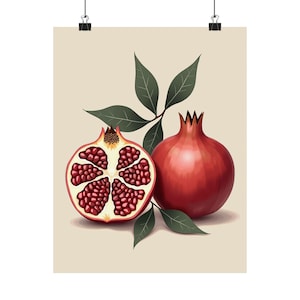 Pomegranate Still Life Poster | Gallery Wall Art