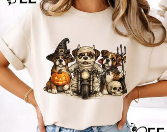 Boxer Dog Halloween PNG: Pumpkin, Witch, Mummy, Devil Costumes (Digital Download)