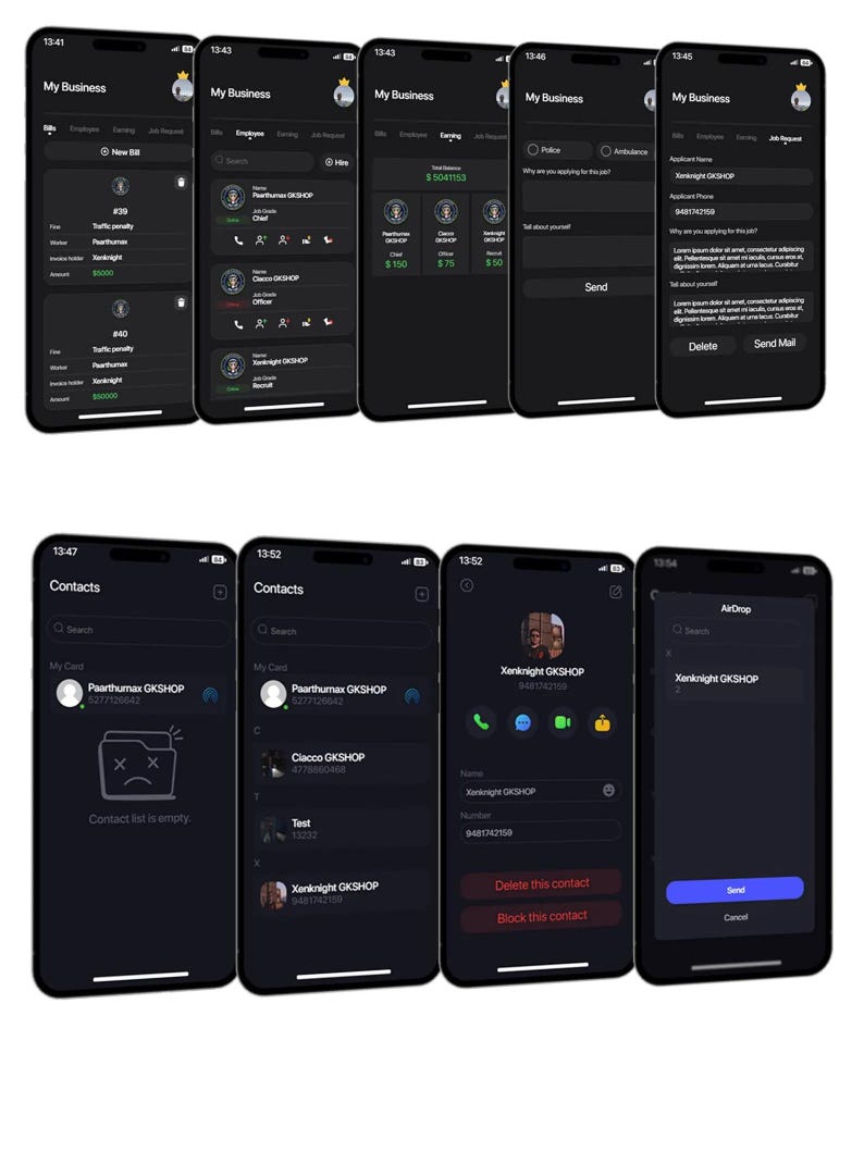 Fivem Phone ESX Script - Complete RP UI, Banking, Dating, Jobs & Games ...