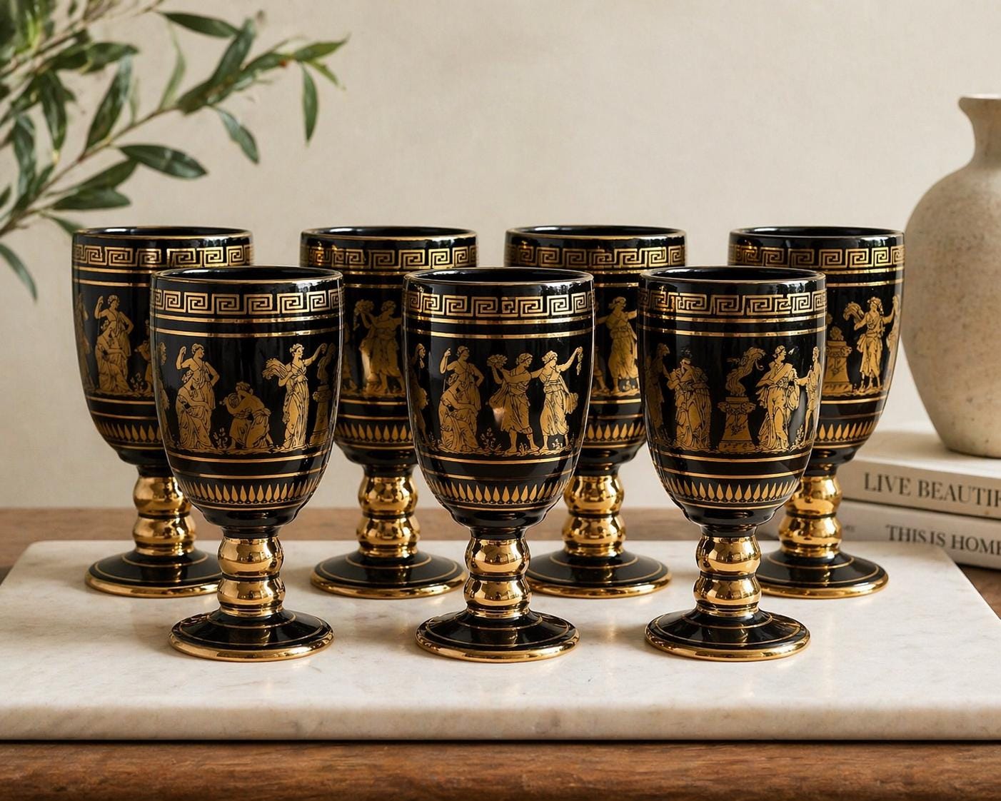 24k Gold Goblets - Etsy display picture 1