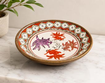 Vintage Lord & Taylor Japanese Porcelain Fish Bowl Hong Kong