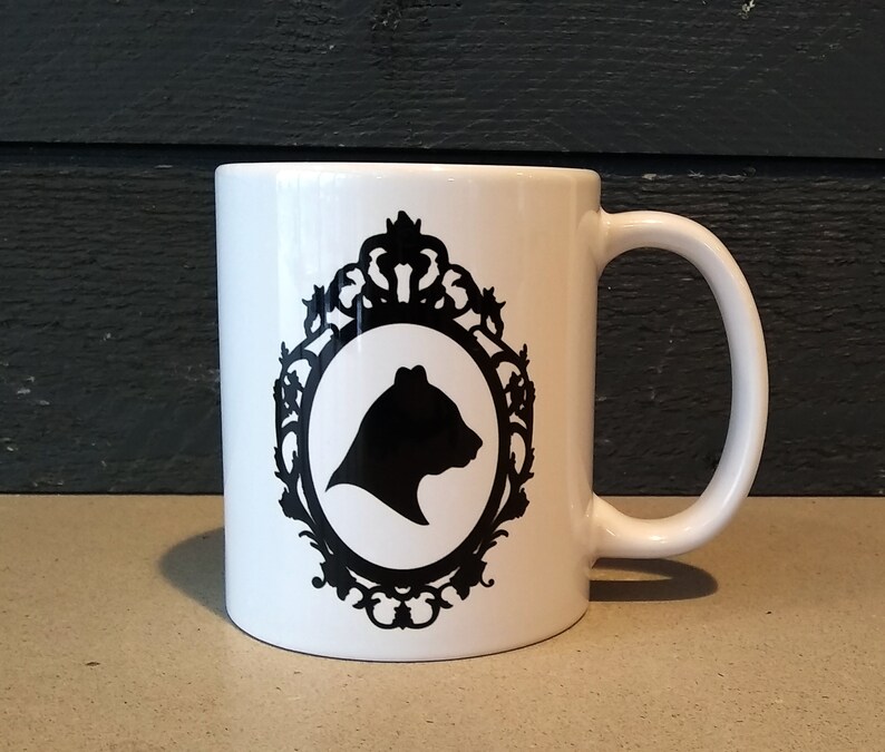 Bear Mug Bearly Awake Coffee Mug Victorian Rustic Cabin Etsy