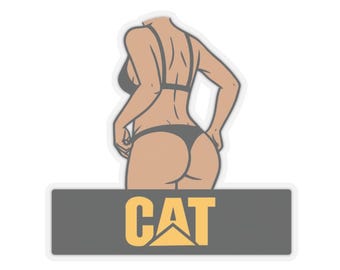 Raupe Pin-Up Parodie Vinyl Aufkleber Mechaniker Humor Aufkleber