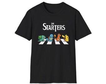 The Starters Pokmon Parody Tee Retro Gaming Humor Shirt T-Shirt (Gildan Softstyle)
