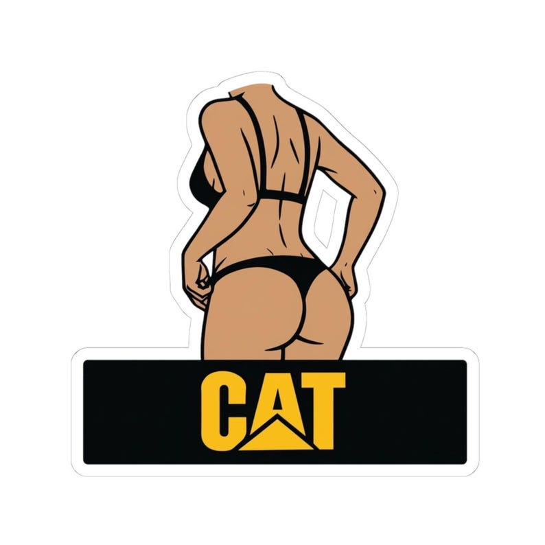 Raupe Pin-Up Parodie Vinyl Aufkleber Mechaniker Humor Aufkleber Bild 12