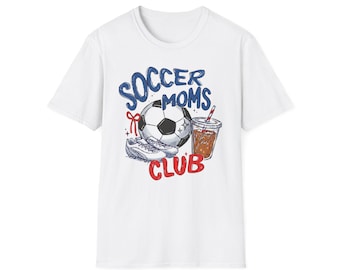 Fußball Moms Club Spieltag T-Shirt Sport Mom Grafik Shirt T-Shirt (Gildan Softstyle)