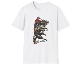 Hoot Gibson Rodeo Tee Retro Western Vintage Grafik Shirt T-Shirt (Gildan Softstyle)