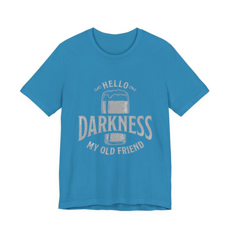 Camiseta estilo Guinness "Hola, oscuridad, mi viejo amigo" (Bella Canvas) imagen 11