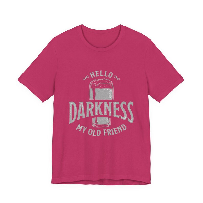 Camiseta estilo Guinness "Hola, oscuridad, mi viejo amigo" (Bella Canvas) imagen 16