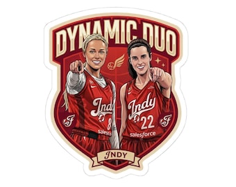 WNBA Sophie Cunningham & Caitlin Clark Sticker Indiana Fever Fan