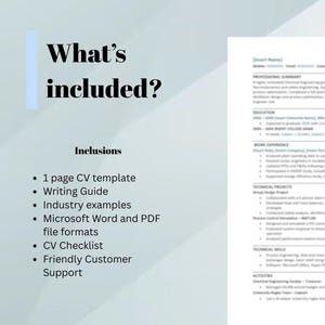Wzór CV dla absolwenta inżynierii chemicznej | Pakiet CV dla inżynierów gotowy do ATS | Edytowalny przewodnik w formacie Word i PDF