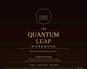 Quantum Leap Workbook PDF | Mindset Reset | Identity Shift Journal | Rewire Your Mind | Mental Wellness Printable | Digital Download