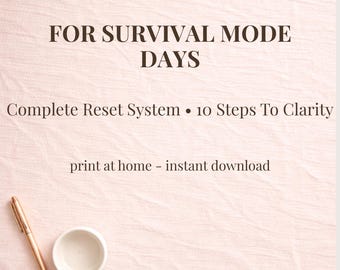 Printable Planner ADHD | Neurodivergent gift | Daily Planner for Adults | Mental Clarity Worksheet | Instant Download