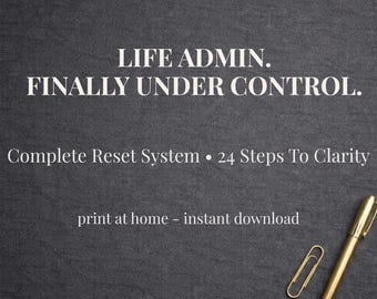 Adhd Life Admin Planner | Neurodivergent Gift | Adult Adhd Daily Planner Printable | UK Executive Function Organizer | PDF Download